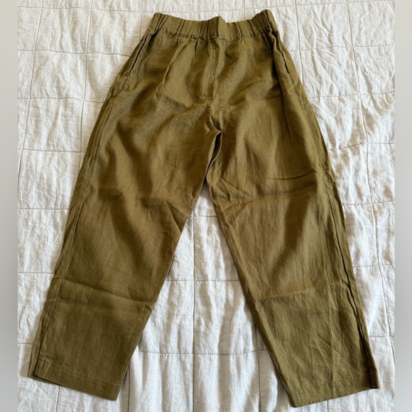 NWOT Elizabeth Suzann Linen Andy Trousers Sz L - Picture 2 of 10